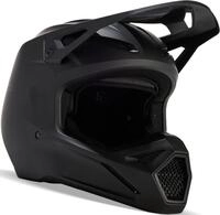 Fox Racing Motorradhelm V1 Matte Black 2023 Jugend Motocross Helm,