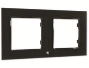 Shelly Abdeckrahmen SHELLY Wandtaster-Rahmen Wall Frame 2, schwarz, 2-fach