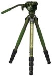 SIRUI CT04+CT5 Camcorderstativ (CT04 Stativ mit CT5-Kamerakopf, mattgr&uuml;nes