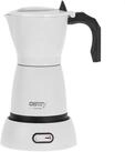 Camry Espressokocher, Elektrische Moka Kanne, 6 Tassen, 300 ml, wei&szlig;