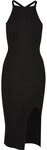 URBAN CLASSICS A-Linien-Kleid Urban Classics Damen Ladies Midi Rib Knit Crossed...