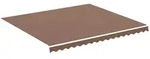 vidaXL Markise Markisenbespannung Braun 4x3,5 m