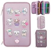 Depesche Federm&auml;ppchen TOPModel 3-Fach Federtasche LED Hunde mit Stifte, (1-tlg)