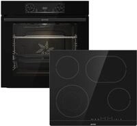 GORENJE Backofen-Set Black Pacific Basic Set, mit 1-fach-Teleskopauszug, Aqua...