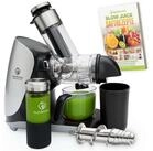 Nutrilovers Slow Juicer GREEN-PRESS MAX EDELSTAHL Entsafter Slow Juicer mit