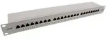 Inline InLine&reg; Patchfeld Cat.6A 24-fach 19" 1HE lichtgrau RAL7035