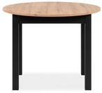 Finori Esstisch in Artisan Oak / schwarz - 100x76x100cm (BxHxT)