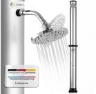 Juskys Solardusche Victoria, 40 L, schwenkbarer Duschkopf, stufenlose bis 60 &deg;C,