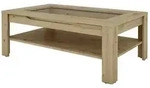 byLIVING Couchtisch RALPH, Breite 110 oder 67 cm, mit Glaseinsatz und Schubkasten,