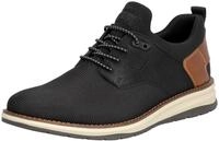 Slip-On Sneaker RIEKER, Herren, Gr. 40, braun (schwarz, braun), Lederimitat, Textil,