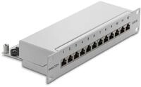 deleyCON deleyCON CAT 6 Patchpanel 12 Port - Desktop / 10 Zoll Rackeinbau /