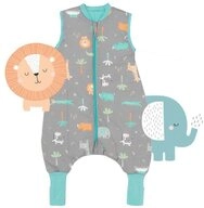 Schlummersack Kinderschlafsack Schlafsack mit F&uuml;&szlig;en und umklappbaren B&uuml;ndchen, 1.0