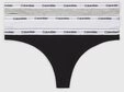 Calvin Klein Underwear Tanga 3 PACK THONG (LOW-RISE) (3-St) String low waist mit