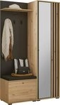 HBZ Kompaktgarderobe Volano in schwarz Eiche Artisan, BxHxT 114x197x40 cm (1-St) Mit