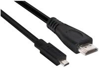 CLUB3D Micro HDMI&trade; auf HDMI&trade; 2.0 4K60Hz Kabel 1M HDMI-Kabel