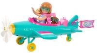 Mattel&reg; Anziehpuppe Barbie Chelsea Flugzeug Puppe Pilotenpuppe Flugzeug...