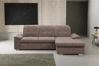 WERK2 Ecksofa Carmen, mit Bettfunktion & Bettkasten, optional Sitztiefenverstellung,