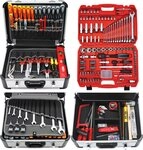 FAMEX Werkzeugset 419-43 Profi Werkzeugkasten, (Werkzeugkiste, abschlie&szlig;bar,