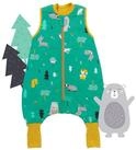 Schlummersack Kinderschlafsack Bio Schlafsack mit F&uuml;&szlig;en und umklappbaren...