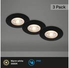Briloner Leuchten LED Einbaustrahler Einbauleuchten Extra-Warmwei&szlig; 3er Set