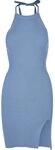 URBAN CLASSICS Shirtkleid Urban Classics Damen Ladies Rib Knit Neckholder Dress