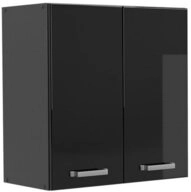 Vicco H&auml;ngeschrank R-Line, Schwarz Hochglanz/Anthrazit, 60 cm (1-St)