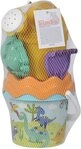 SIMBA Sandeimer Outdoor Spielzeug Sand & Strand Baby-Eimergarnitur Dino...