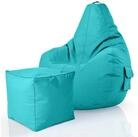 Green Bean Sitzsack Gaming Sitzsack + Hocker Cozy+Cube (2er Set Sitzsack + Hocker -
