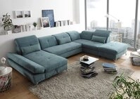 ED EXCITING DESIGN Wohnlandschaft Melfi, mit Schlaffunktion, Bettkasten,