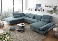 ED EXCITING DESIGN Wohnlandschaft Melfi, mit Schlaffunktion, Bettkasten,