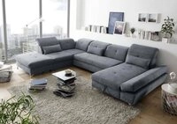 ED EXCITING DESIGN Wohnlandschaft Melfi, mit Schlaffunktion, Bettkasten,
