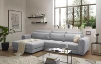 ED EXCITING DESIGN Ecksofa Barura, mit losen R&uuml;ckenkissen,beidseitig montierbar