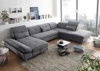 ED EXCITING DESIGN Wohnlandschaft Melfi, mit Schlaffunktion, Bettkasten,