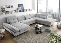 ED EXCITING DESIGN Wohnlandschaft Melfi, mit Schlaffunktion, Bettkasten,
