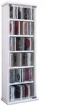 VCM Standregal Holz CD DVD Stand Regal Schrank Classic Glast&uuml;r, 1-tlg.