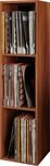 VCM Standregal CD DVD Regal Platto H. 107 x B. 34 x T. 30 cm, Holz Schallplatten