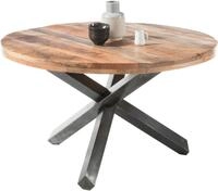 Esstisch Esstisch, AUGUSTO, Metall, Braun, &Oslash; 130 cm