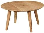 Wohnling Couchtisch WL1.844 BOHA Massivholz Akazie Wohnzimmertisch rund &Oslash;75 x...