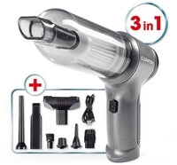 CLEANmaxx Akku-Handstaubsauger Saug-, Gebl&auml;se- & Vakuumierfunktion, 50 W, beutellos,