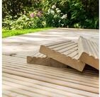 HOME DELUXE Terrassendielen L&Auml;RCHE Holz ARIS - Gr&ouml;&szlig;enauswahl, 50 m&sup2;, BxL: je