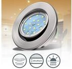 B.K.Licht LED Einbauleuchte 10er Set Einbaustrahler, Ultraflache Spots,...
