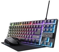 Trust GXT 794 3-in-1-Gaming-Bundle, Schwarz Maus-Tastatur-Set Tastatur