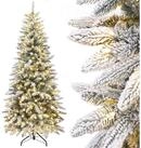 Yorbay K&uuml;nstlicher Weihnachtsbaum K&uuml;nstlicher Slim Tannenbaum aus PE und PVC,...