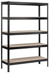 SCHULTE Regalwelt Schwerlastregal mit 5 Holzb&ouml;den, 180x90x40 cm (HxBxT), Traglast