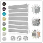 Doppelrollo Duo Rollo Klemmfix, LICHTBLICK ORIGINAL, Lichtschutz, ohne Bohren,