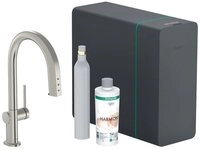 hansgrohe K&uuml;chenarmatur hansgrohe SodaSystem 210 Aqittura M91 Starter Set