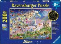 Ravensburger Puzzle Star Line, Leuchtendes Schmetterlingseinhorn, 200...