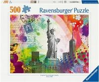Ravensburger Puzzle Postkarte aus New York, 500 Puzzleteile, Made in Germany