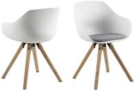 ACTONA GROUP Schalenstuhl (2er-Set) in Grau - 56,5x80,5x53 (BxHxT) (2er-Set)