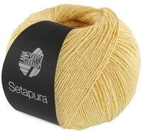 LANA GROSSA SETAPURA H&auml;kelwolle, 200 m (angenehm weiches, mattes Seidengarn), 50 g